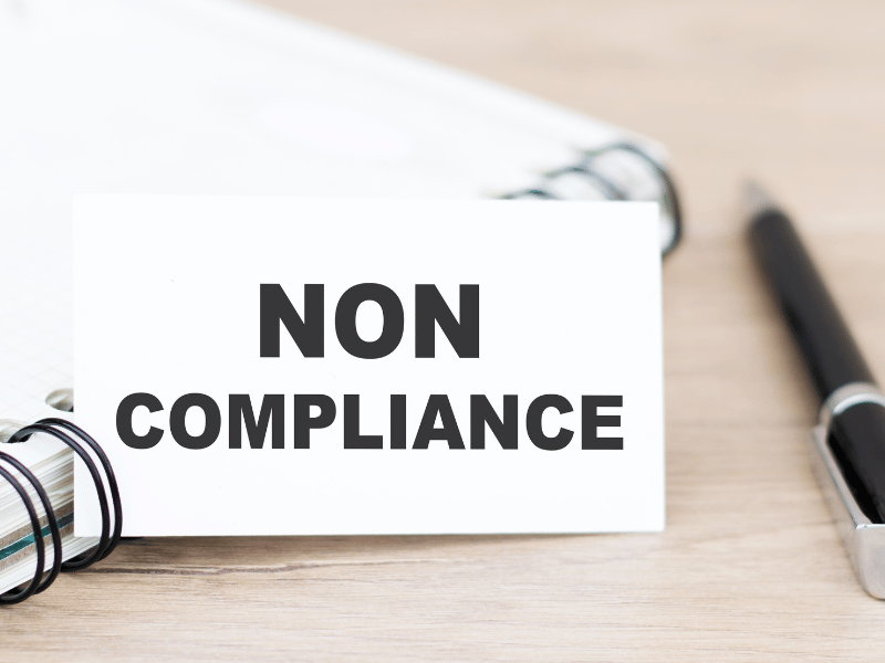 Non-compliance with the visitation schedule